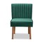 Baxton Studio 21.9 W, 32.1 H, Fabric "100% Polyester", Plywood, MDF, LVL, Foam, Rubber Wood 214-11961-ZORO - alternate 8